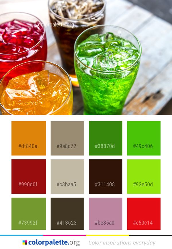 Drink Non Alcoholic Beverage Cocktail Color Palette