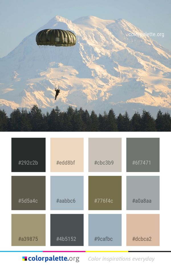Mountain Range Mountainous Landforms Sky Color Palette