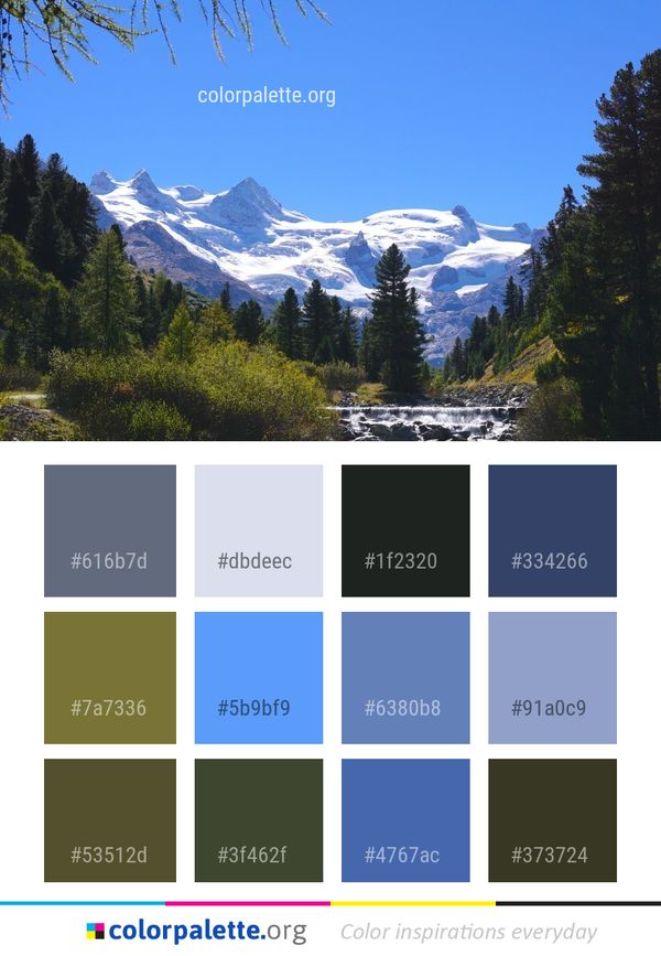 Mountainous Landforms Nature Mountain Color Palette