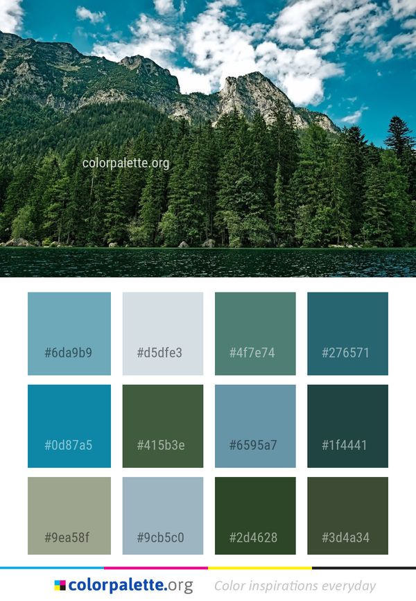 Nature Wilderness Mountain Color Palette