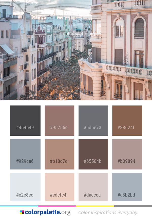 Neighbourhood City Urban Area Color Palette