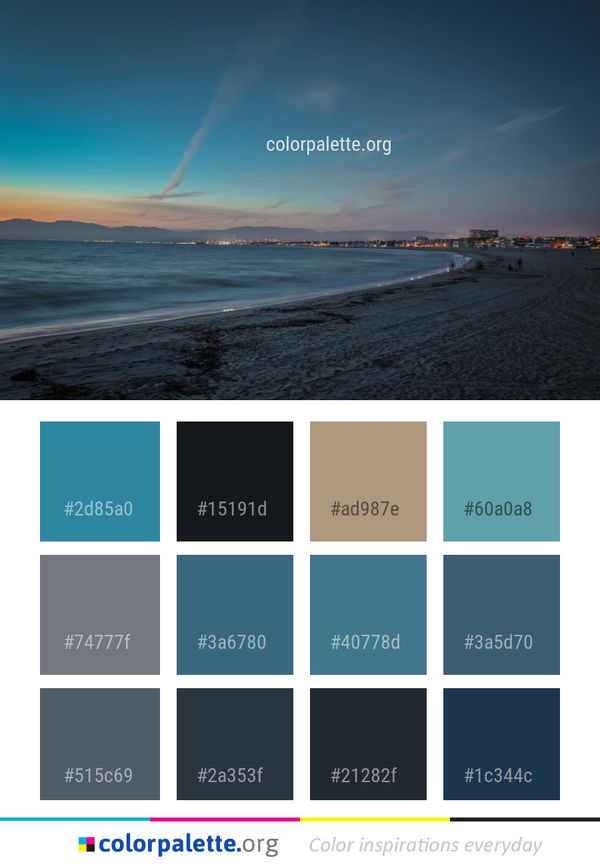 Sea Sky Horizon Color Palette