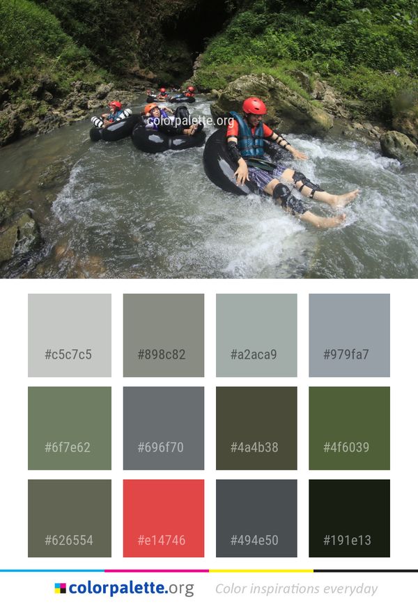Waterway Stream Outdoor Recreation Color Palette