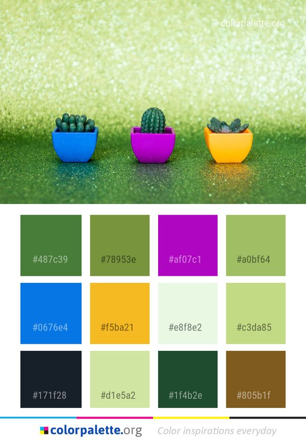 Green Grass Lawn Color Palette