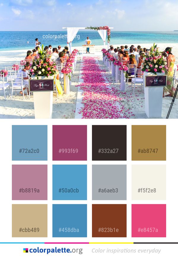 Pink Ceremony Flower Color Palette