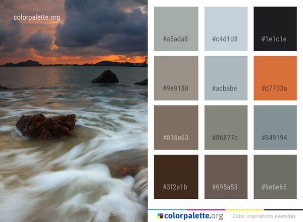 Sea Body Of Water Shore Color Palette