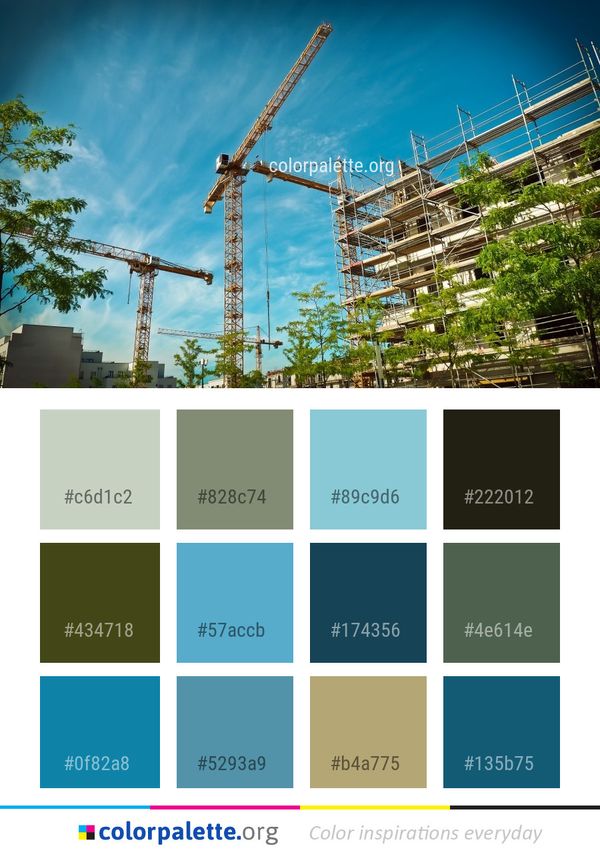 Sky Landmark Urban Area Color Palette