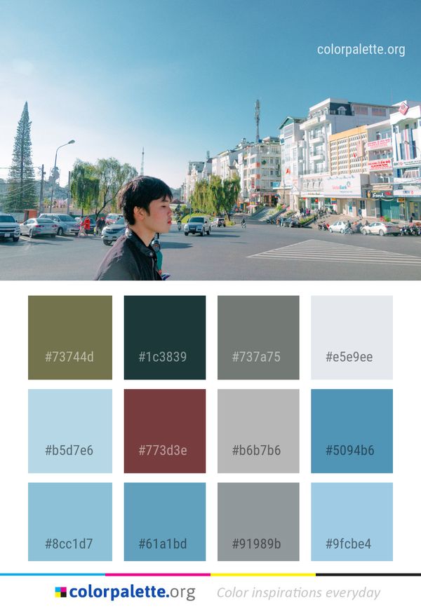 Sky Road Town Color Palette