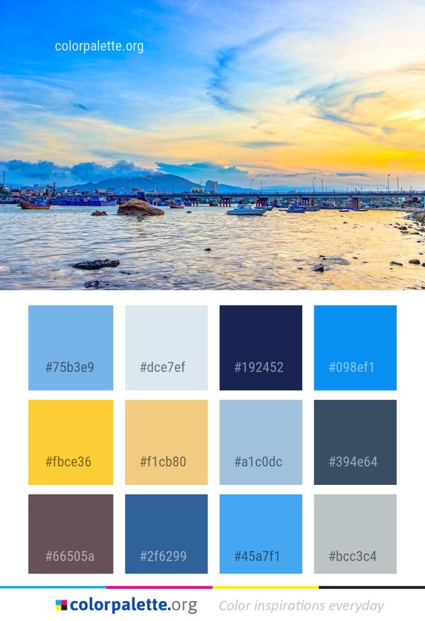 Sky Sea Body Of Water Color Palette