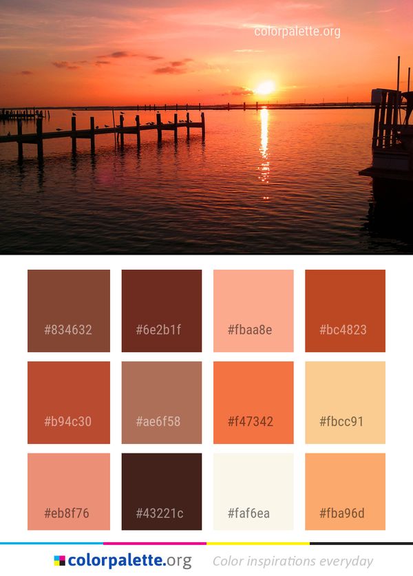 Sunset Horizon Afterglow Color Palette