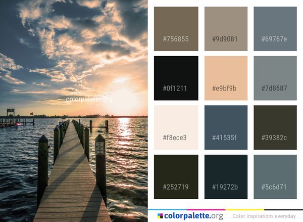 Sky Cloud Water Color Palette