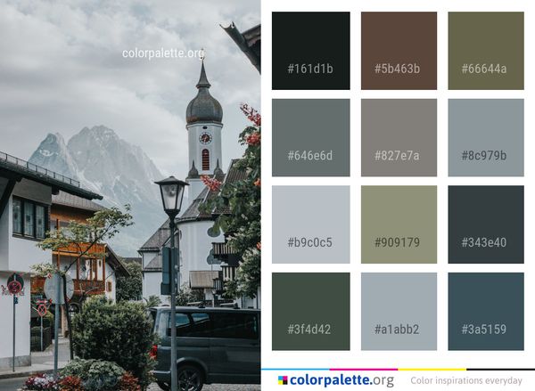Town Sky Tree Color Palette