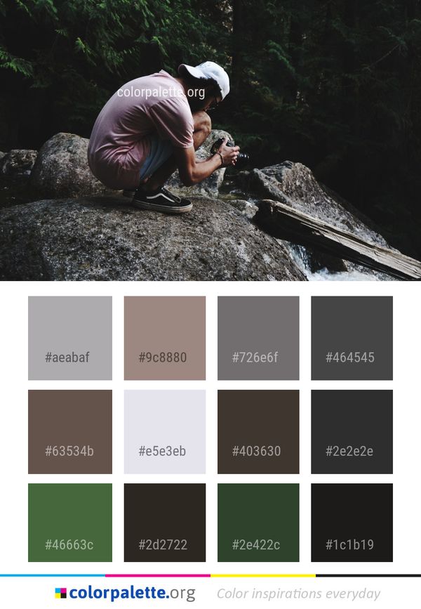 Water Rock Outdoor Recreation Color Palette