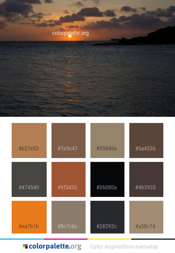Sea Horizon Sky Color Palette