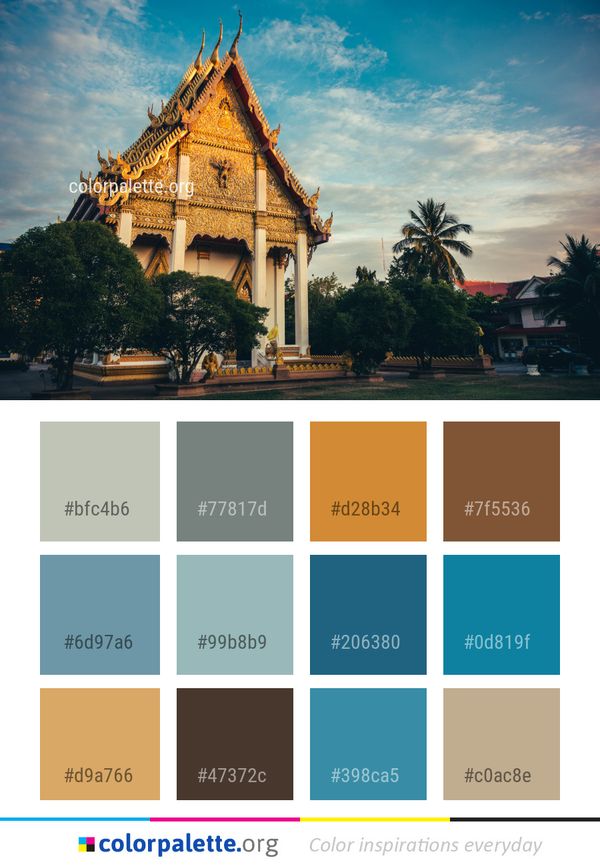 Sky Landmark Cloud Color Palette