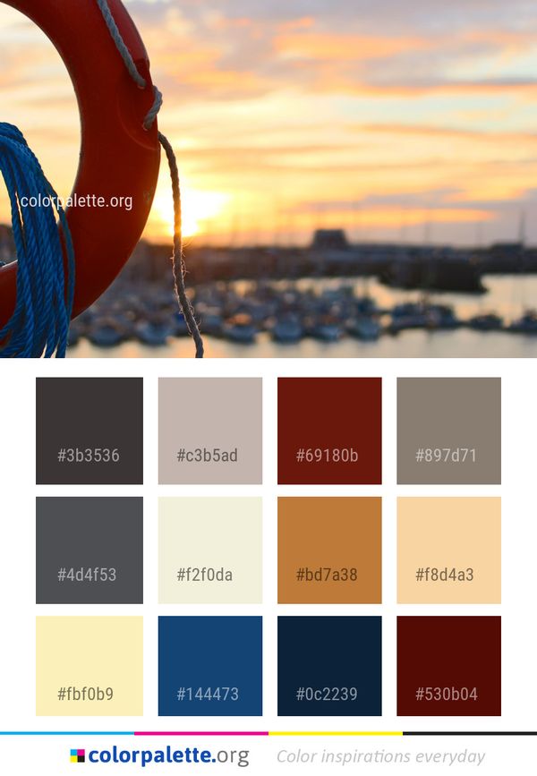 Sky Reflection Water Color Palette