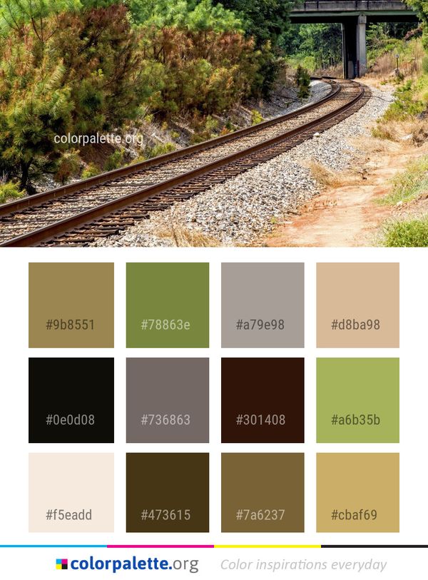 Track Transport Rail Color Palette