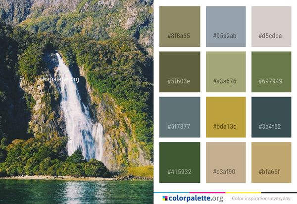 Waterfall Nature Reserve Color Palette