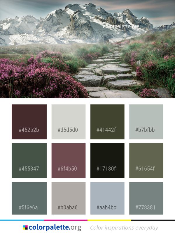 Nature Mountainous Landforms Wilderness Color Palette