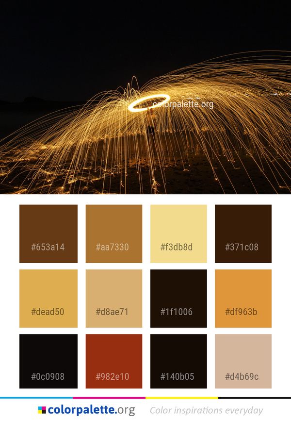 Night Light Darkness Color Palette