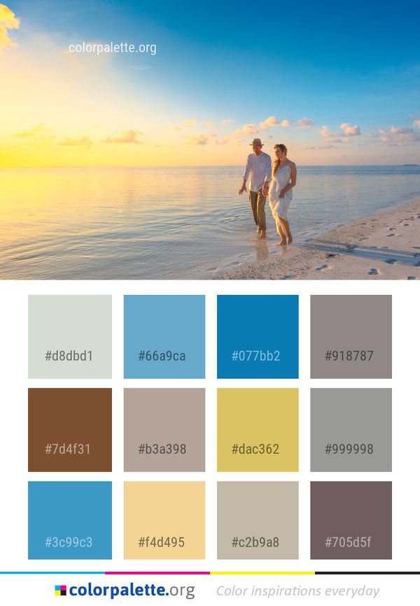 Photograph Sky Sea Color Palette