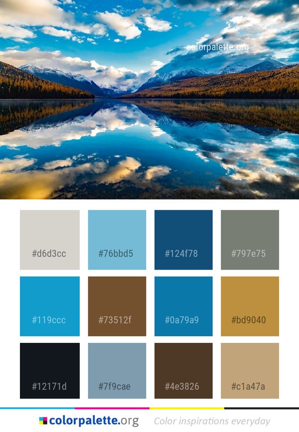 Reflection Nature Sky Color Palette