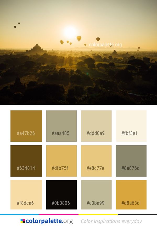 Sky Sunrise Sun Color Palette