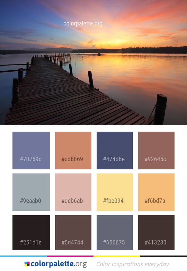 Sky Sunset Horizon Color Palette