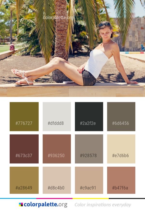 Vacation Leisure Leg Color Palette