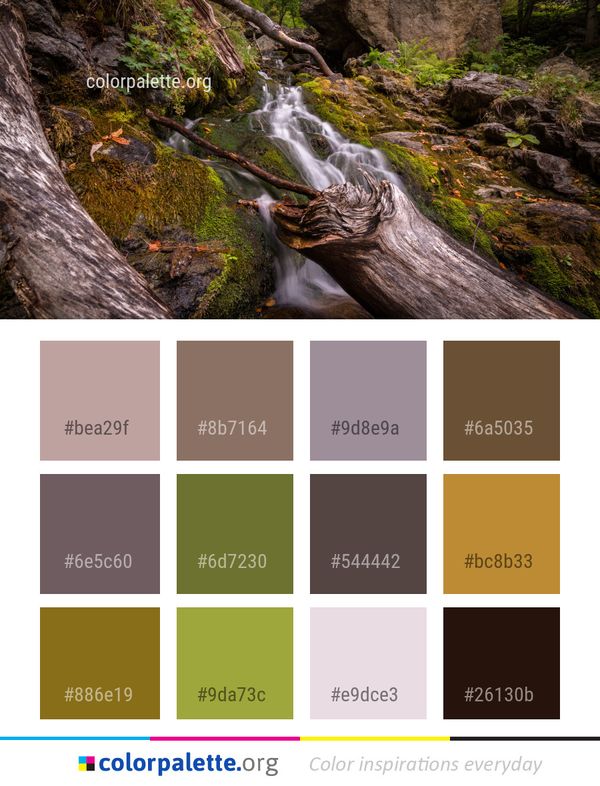 Water Nature Waterfall Color Palette