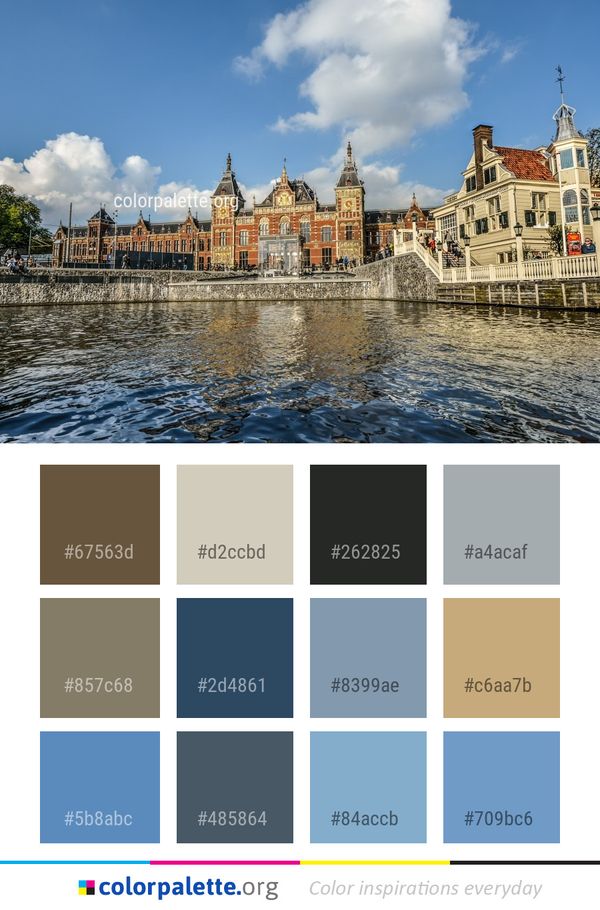 Waterway Sky Landmark Color Palette