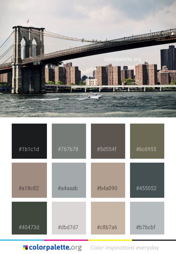 Bridge Urban Area City Color Palette