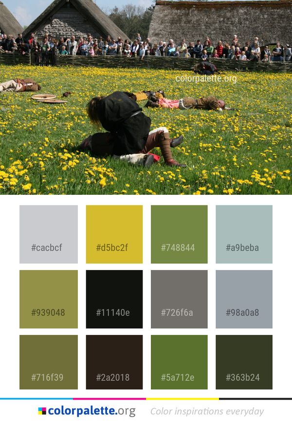 Flower Plant Field Color Palette