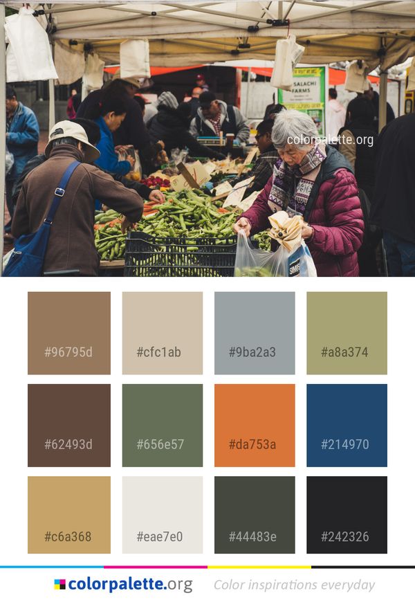 Market Marketplace Public Space Color Palette