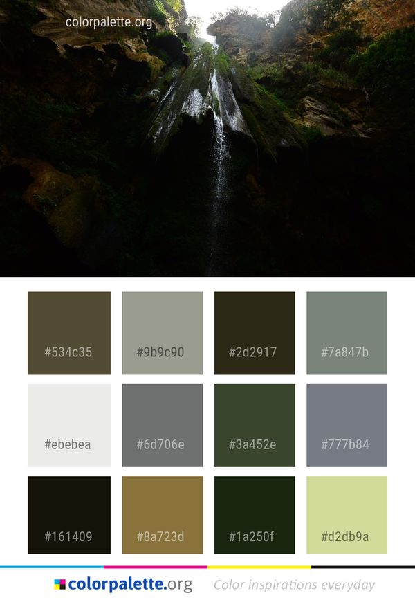Nature Body Of Water Waterfall Color Palette