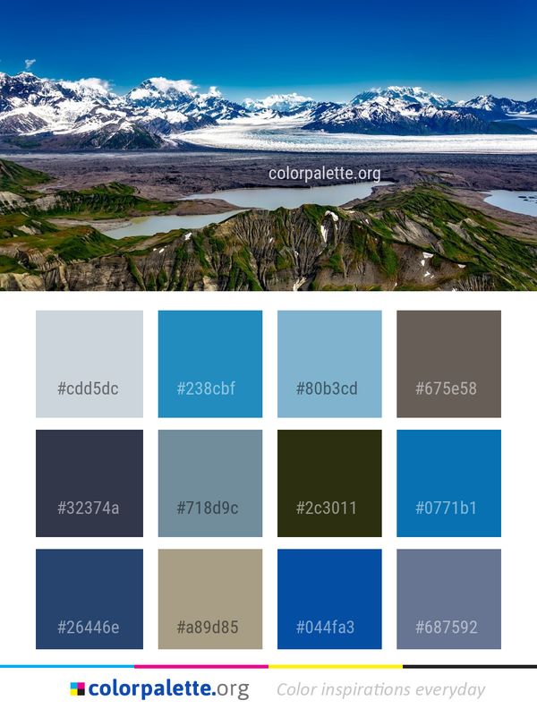 Nature Wilderness Mountain Color Palette