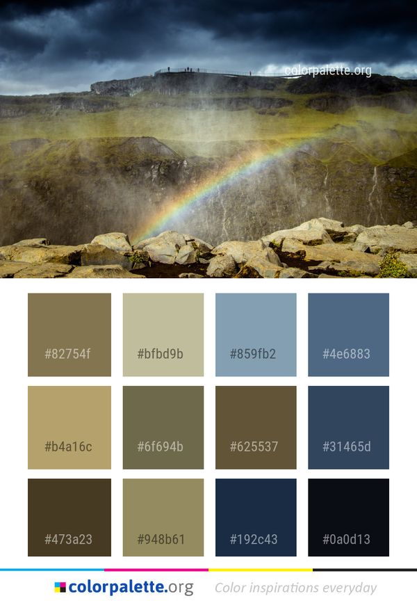 Rainbow Water Sky Color Palette