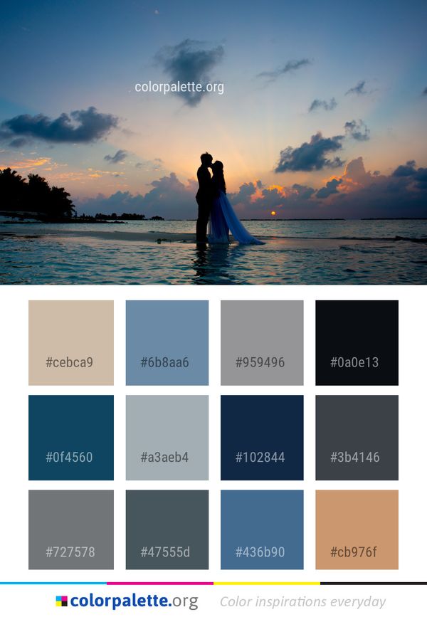 Sky Sea Photograph Color Palette