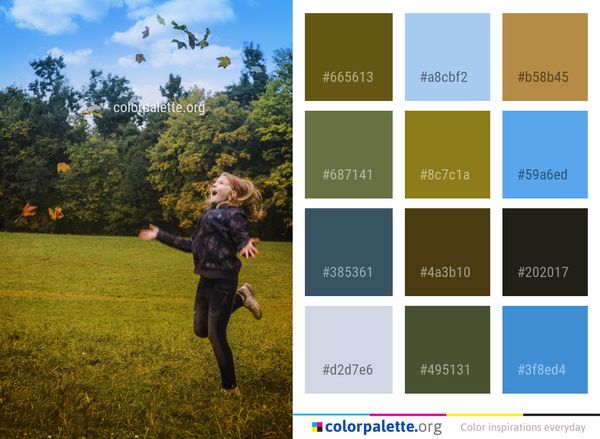 Sky Tree Nature Color Palette