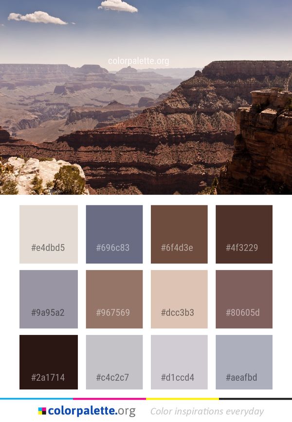 Badlands Sky Rock Color Palette