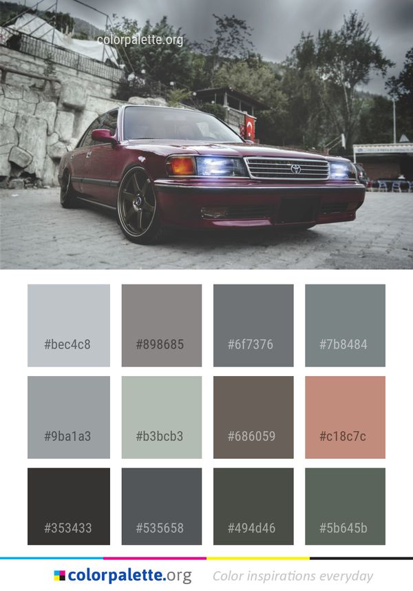 Car Motor Vehicle Color Palette