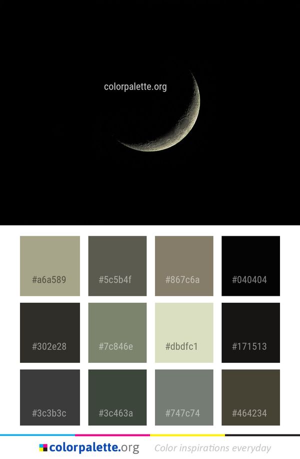 Crescent Black Moon Color Palette
