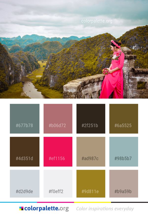 Mountainous Landforms Nature Mountain Color Palette