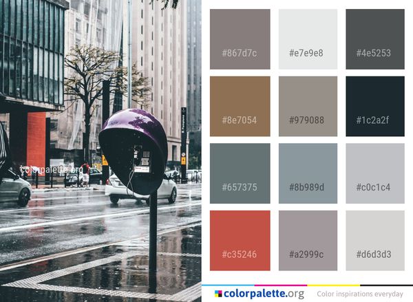 Urban Area Car Metropolitan Color Palette
