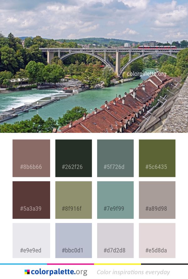 Bridge Waterway Transport Color Palette