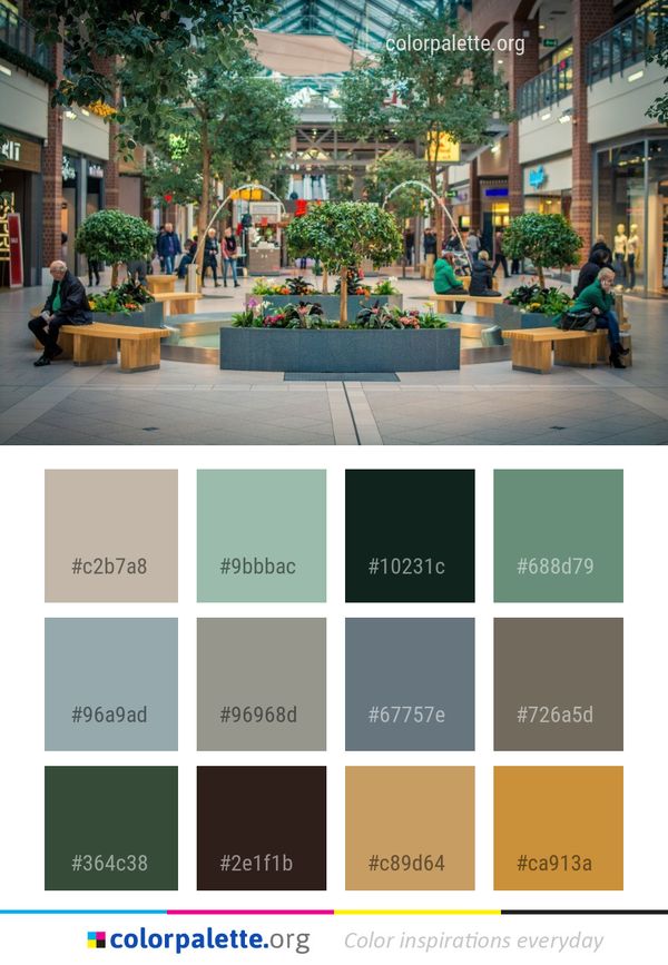 Mixed Use Urban Area Neighbourhood Color Palette