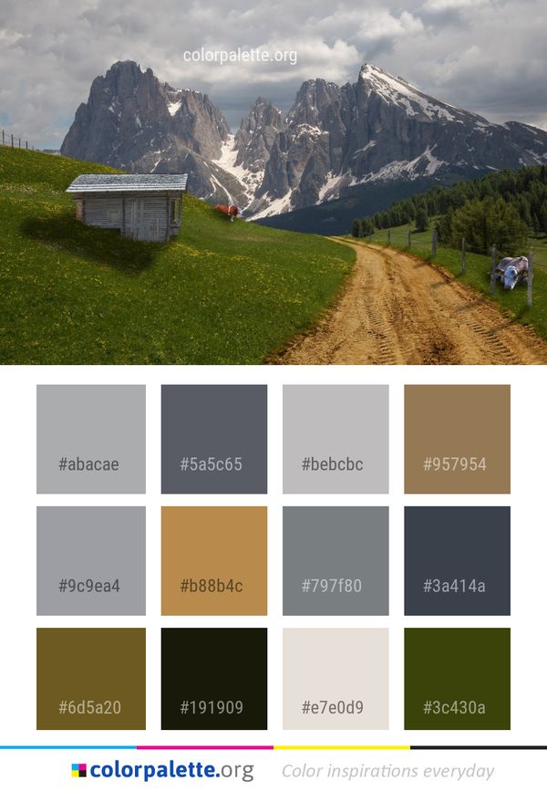 Mountainous Landforms Mountain Range Nature Color Palette