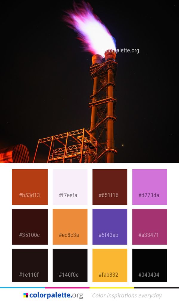 Night Darkness Heat Color Palette