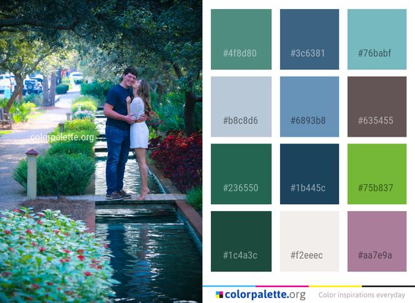 Photograph Green Nature Color Palette