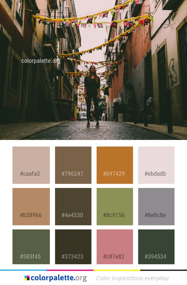 Road Alley Town Color Palette